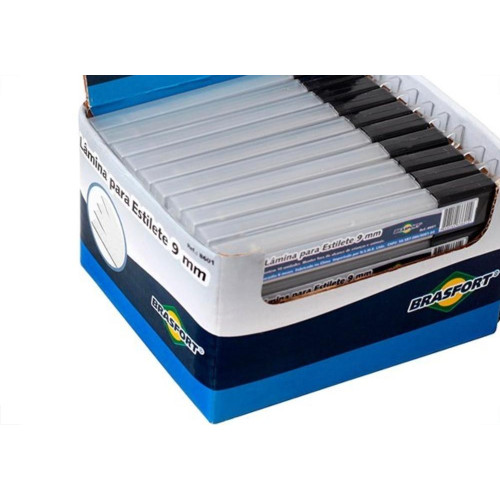 Lamina Estilete Estreita Brasfort 10Pecas 8601