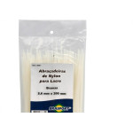 Abracadeira Nylon Brasfort Branca 3,6X200 100 Pecas 8631