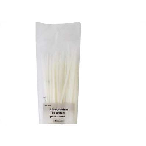 Abracadeira Nylon Brasfort Branca 4,8X400 100 Pecas 8640