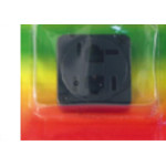 Tomada Fone Externa Com 2 Modulares Preta Cartela 4882
