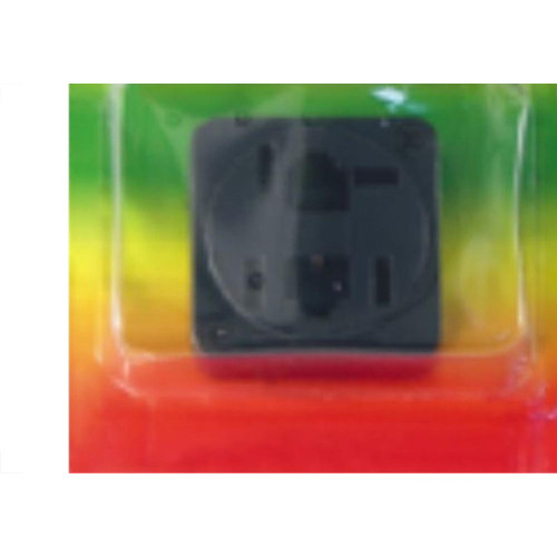 Tomada Fone Externa Com 2 Modulares Preta Cartela 4882