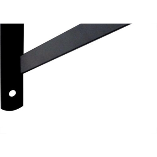 Suporte Prateleira Hayner Reforcada Preta 25Cm Peca 201665 - Kit C/12 