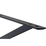 Suporte Prateleira Hayner Reforcada Preta 25Cm Peca 201665 - Kit C/12 