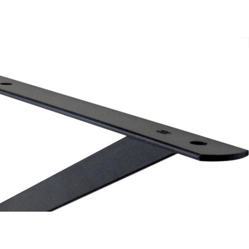 Suporte Prateleira Hayner Reforcada Preta 25Cm Peca 201665 - Kit C/12 