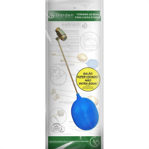 Torneira Boia Garden 3/4''Boia Pvc Reforcado 11351Rre