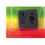 Tomada Fone Externa Com 1 Modular Preta Cartela 365