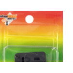 Tomada Fone Externa Com 1 Modular Preta Cartela 365