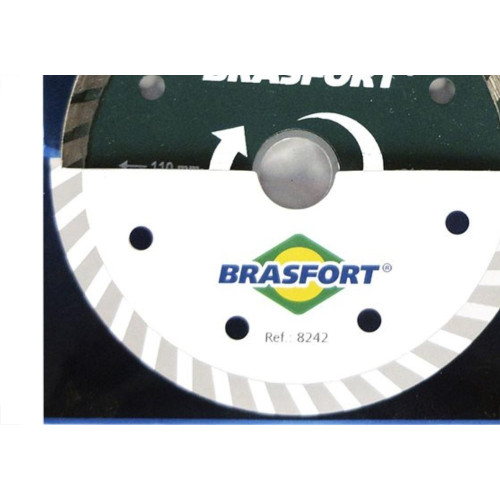 Disco Diamantado Brasfort Turbo Seco 110Mm 8242