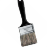 Pincel Trincha Pintura Atlas   300 X 1/2'' Preta 300/1 - Kit C/12 