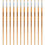 Pincel Para Artesanato Roma Ponta Chata 06 615 06 - Kit C/12 