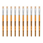 Pincel Para Artesanato Roma Ponta Chata 10 615 10 - Kit C/12 