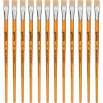 Pincel Para Artesanato Roma Ponta Chata 16 615 16 - Kit C/12 