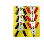 Garra 30A Com Espaguete Vermelho/Preto Cartela 10 Pecas 9042
