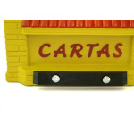 Caixa Carta Power Plastica Gradil ''Casinha''Amarela 23-1-Am