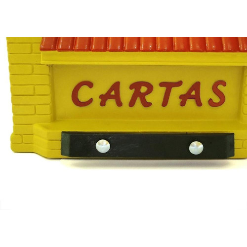 Caixa Carta Power Plastica Gradil ''Casinha''Amarela 23-1-Am