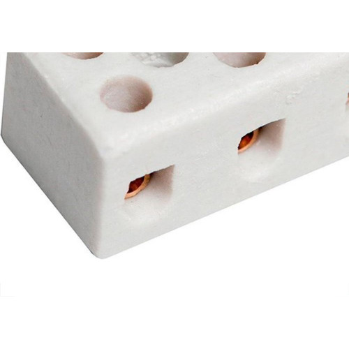 Conector Porcelana Brasfort 3Polos 10Mm 8610 - Kit C/50 