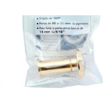 Visor Para Porta Brasfort Dourado 8535
