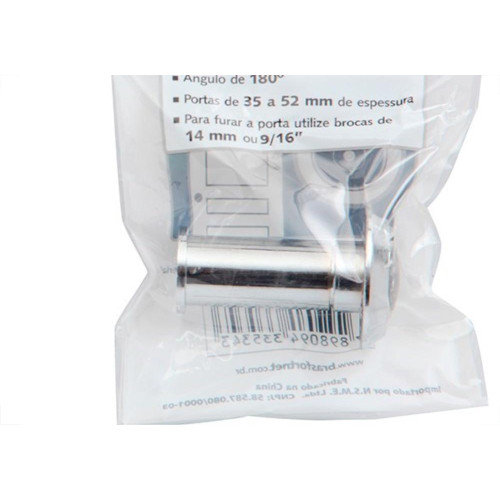Visor Para Porta Brasfort Cromado 8534