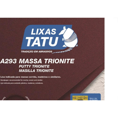 Lixa Massa Tatu 60 Trionite A29300600050 - Kit C/50 