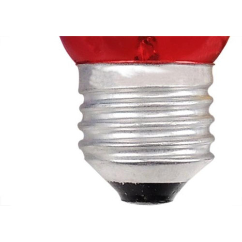 Lampada Bolinha Brasfort 07Wx220V Vermelha 8477 - Kit C/25 