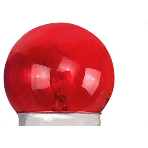 Lampada Bolinha Brasfort 07Wx220V Vermelha 8477 - Kit C/25 