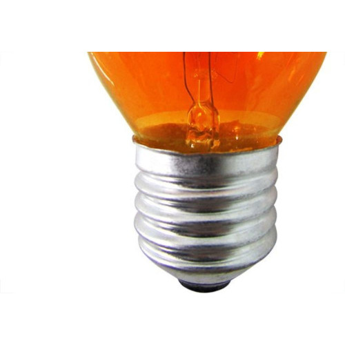 Lampada Bolinha Brasfort 15Wx220V Laranja 8490 - Kit C/25 