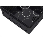 Caixinha Luz Plastica 4X4 Tigre Preta Pesado  - Kit C/12 