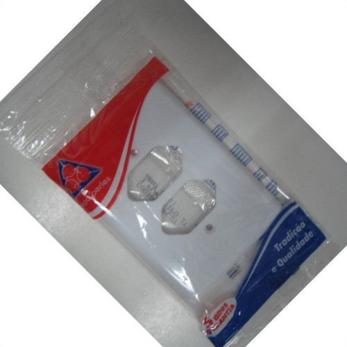 Placa Perlex Branca 4X2 (2 Tomadas) 23Pl2T