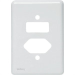 Placa Perlex Branca 4X2 (1 Saida+1Tomada) 23Pl2It