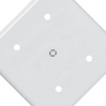 Placa Perlex Branca 4X4 (Cega+Furo) 23Pl00/66