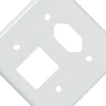 Placa Perlex Branca 4X4 (2 Saida+Tomada) 23Pl2/1T