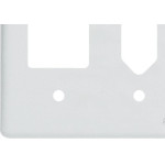Placa Perlex Branca 4X4 (2 Saida+Tomada) 23Pl2/1T
