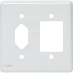 Placa Perlex Branca 4X4 (3 Saida+Tomada) 23Pl3/1T