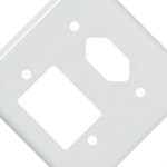 Placa Perlex Branca 4X4 (3 Saida+Tomada) 23Pl3/1T