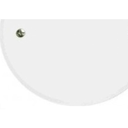 Placa Perlex Branca 4X4 (Redonda) 23Pl520
