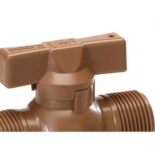 Registro Esfera Pvc Polierg 3/4''Rosca Externa 3.31.036.0033 - Kit C/10 