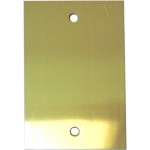 Placa Piso Latao 4X2 Cega Pl4200
