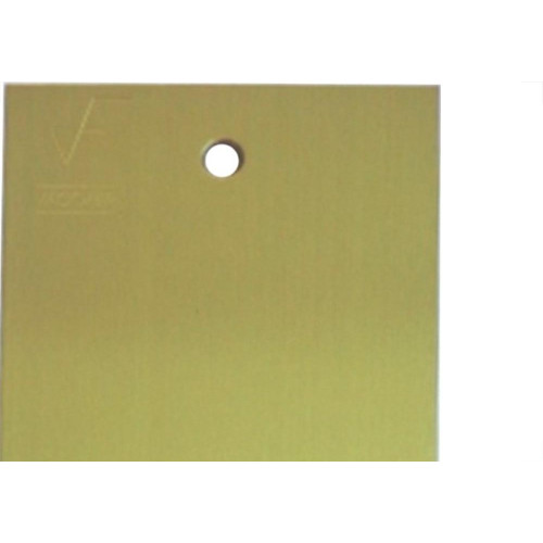 Placa Piso Latao 4X2 Cega Pl4200