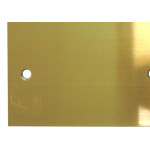 Placa Piso Latao 4X4 Cega Pl4400
