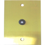 Placa Piso Latao 4X2 Passagem Cabo Pl42F