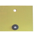 Placa Piso Latao 4X2 Passagem Cabo Pl42F
