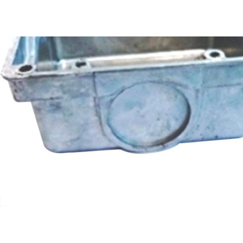 Caixa Piso Aluminio Fundido 4X4 Baixa Fechada