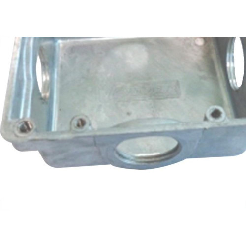 Caixa Piso Aluminio Fundido 4X4 Baixa X 3/4'' Cps44X34