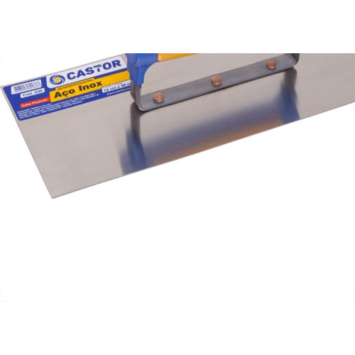 Desempenadeira Aco Castor ''Inoxidavel'' 12X30Cm 238