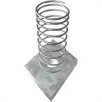Perfilado Porca Losangular Com Mola 3/8'' P2780 - Kit C/100 