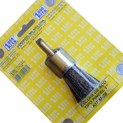 Escova Aco Milkits Tipo Pincel 1'' Cartela 1 Peca M28
