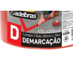 Fita Demarcacao Solo Adelbras 48X14M Vermelha 