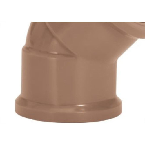 Cotovelo Marrom Amanco Liso/Liso 45''X 32Mm 10276/11643 - Kit C/10 