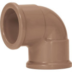 Cotovelo Marrom Amanco Liso/Liso 90''X 32Mm 11672 - Kit C/25 