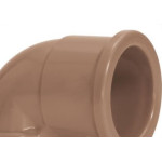 Cotovelo Marrom Amanco Liso/Liso 90''X 32Mm 11672 - Kit C/25 